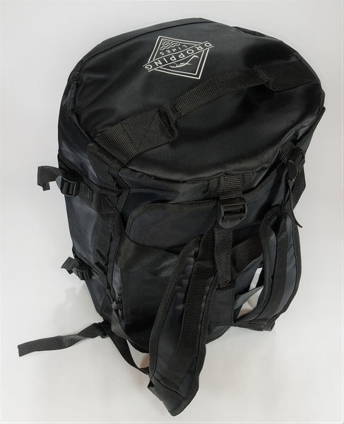 Dropping Lines - GEAR BACKPACK / DUFFEL BAG - BLACK