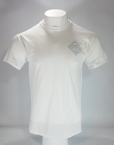 Dropping Lines - White - Logo T-Shirt