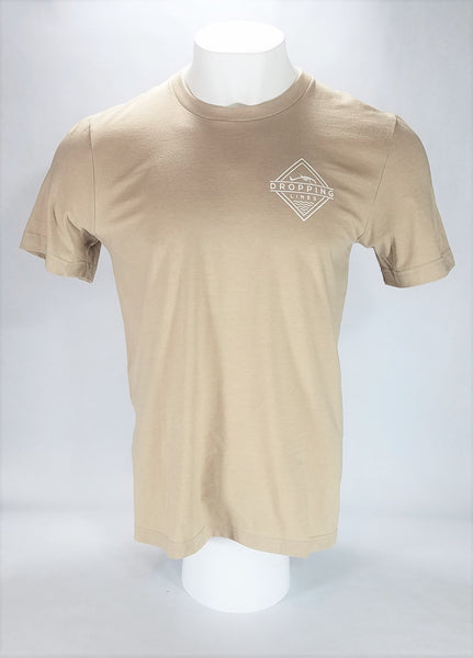 Dropping Lines - Sand - Logo T-Shirt