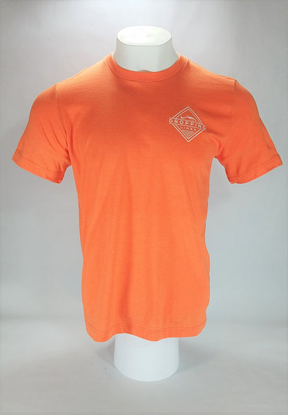 Dropping Lines - Orange - Logo T-Shirt