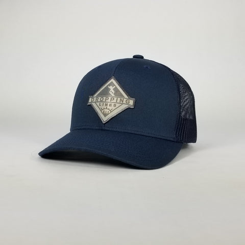 Dropping Lines - SNOW - Blue on Blue - Hat