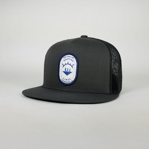Dropping Lines - SNOW - Flat Bill- Snapback