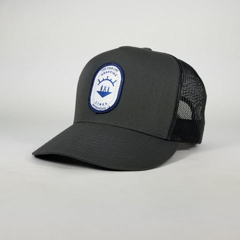 Dropping Lines - SNOW - Curved Bill- Snapback