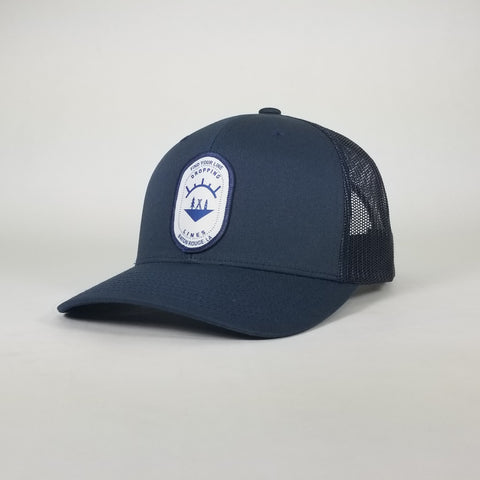 Dropping Lines - SNOW - Blue on Blue - Hat