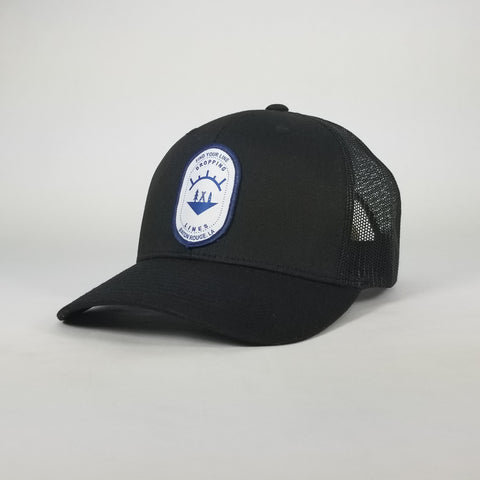 Dropping Lines - SNOW - Black on Black - Hat