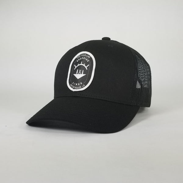 Dropping Lines - SNOW - Black on Black - Hat