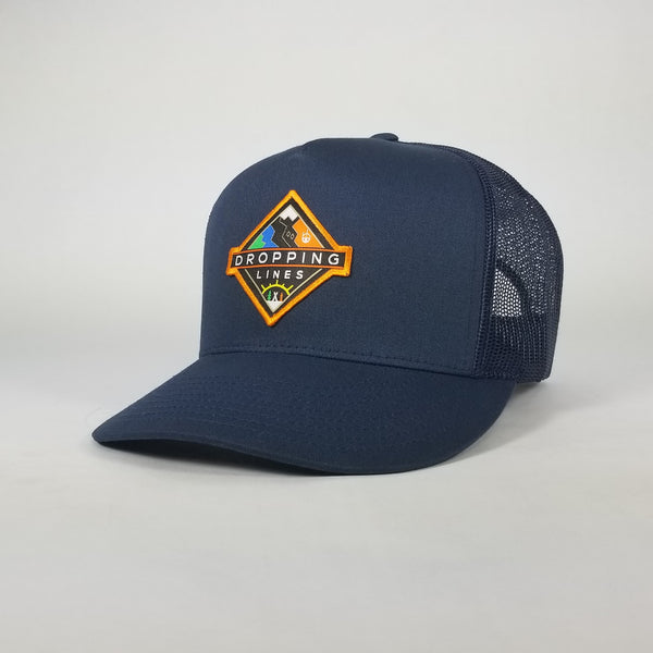 Dropping Lines - SNOW - Curved Bill- Snapback