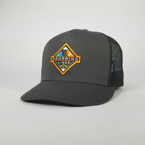 Dropping Lines - SNOW - Curved Bill- Snapback