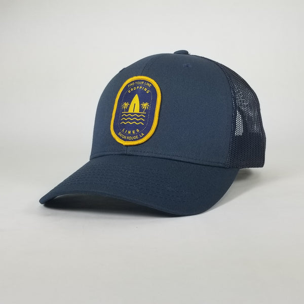 Dropping Lines - SURF / SUP - Blue on Blue - Hat