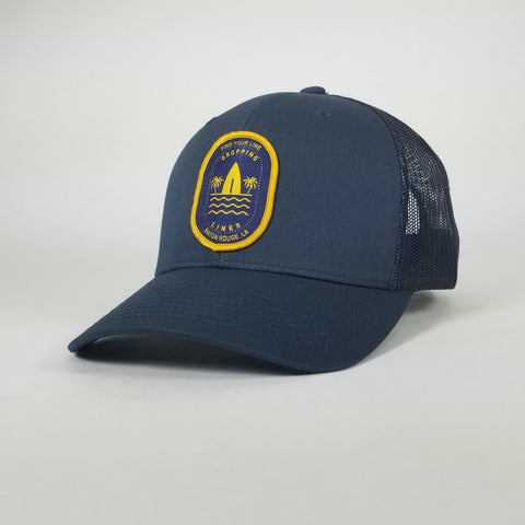 Dropping Lines - SURF / SUP - Blue on Blue - Hat