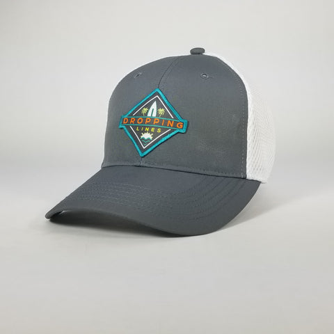 Dropping Lines - SURF/SUP - Grey/White - - Hat