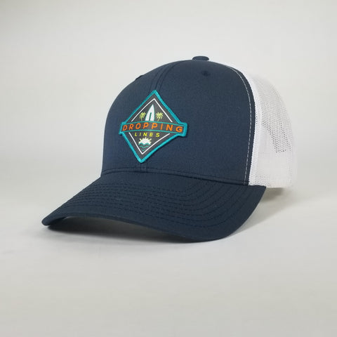 Dropping Lines - SURF / SUP - Blue/White - Hat