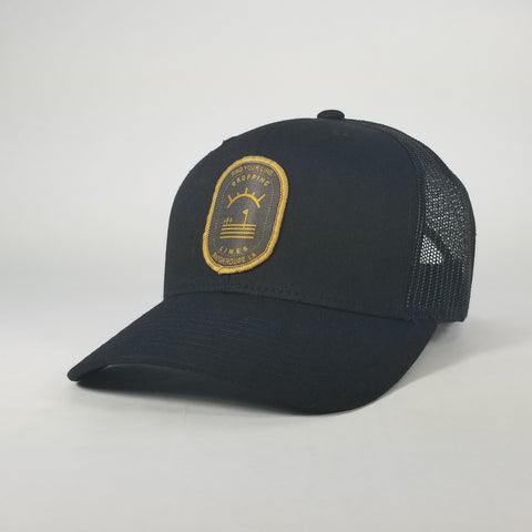 Dropping Lines - GOLF - Black on Black - Hat