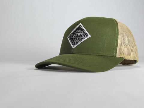 Dropping Lines - FISH - Green/Brown - Hat