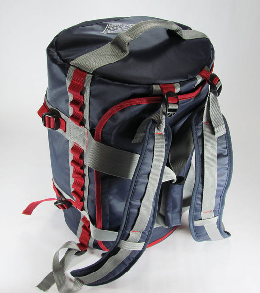 DROPPING LINES - GEAR BACKPACK / DUFFEL BAG - BLUE/RED
