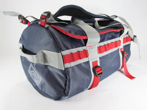 DROPPING LINES - GEAR BACKPACK / DUFFEL BAG - BLUE/RED